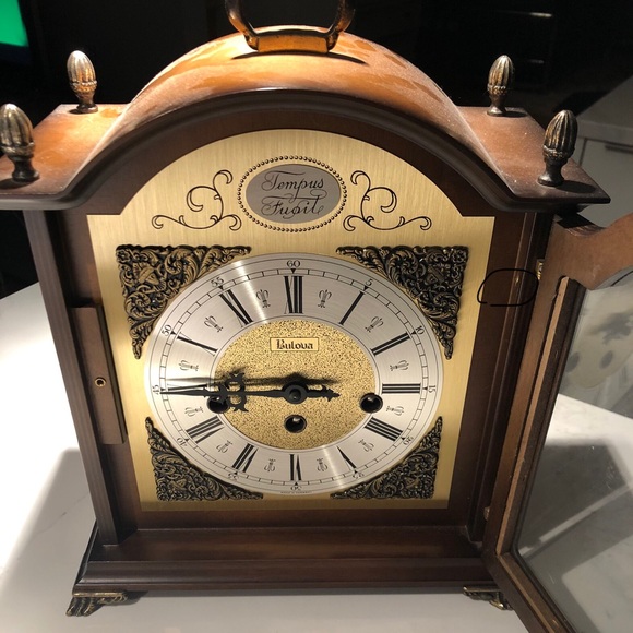 Bulova Other Vintage Bulova Tempus Fugit Mantel Clock Poshmark
